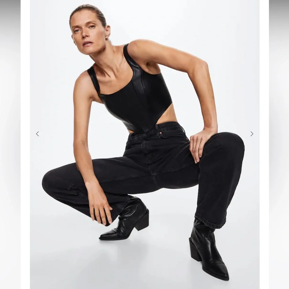 Mango | Women's Corset style top | Black | Medium | NWT - Picture 2 of 12